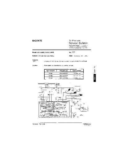 Sony TVP0111  Sony sony tv bulletins sony tv bulletins TVP0111.pdf