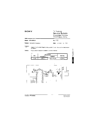 Sony TVP0112  Sony sony tv bulletins sony tv bulletins TVP0112.pdf