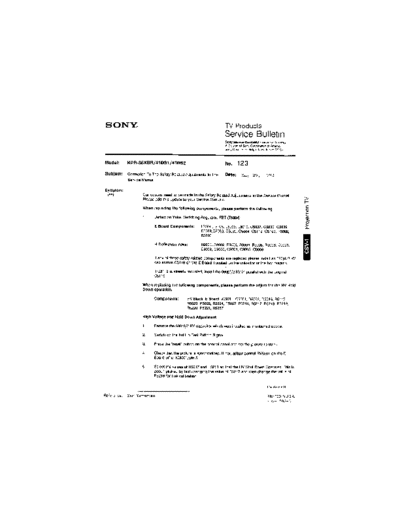 Sony TVP0123  Sony sony tv bulletins sony tv bulletins TVP0123.pdf