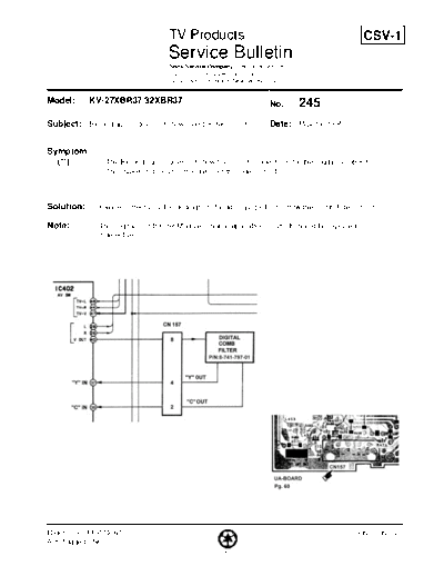 Sony TVP0245  Sony sony tv bulletins sony tv bulletins TVP0245.pdf