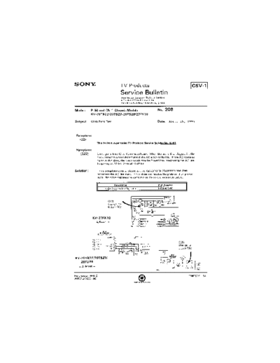 Sony TVP0208  Sony sony tv bulletins sony tv bulletins TVP0208.pdf