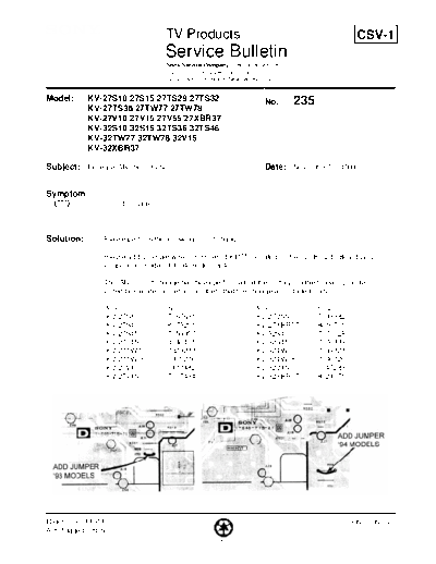Sony TVP0235  Sony sony tv bulletins sony tv bulletins TVP0235.pdf