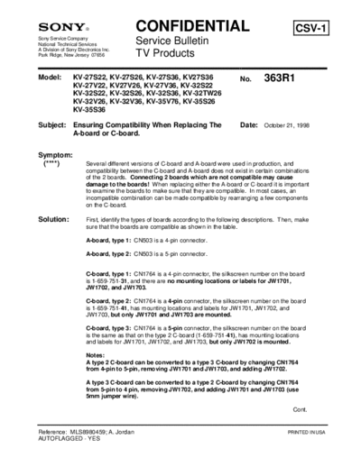 Sony TVP0363  Sony sony tv bulletins sony tv bulletins TVP0363.pdf