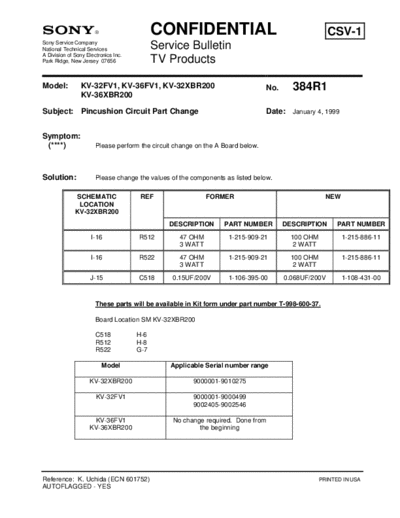 Sony TVP0384  Sony sony tv bulletins sony tv bulletins TVP0384.pdf