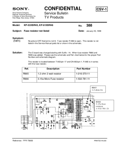 Sony TVP0388  Sony sony tv bulletins sony tv bulletins TVP0388.pdf