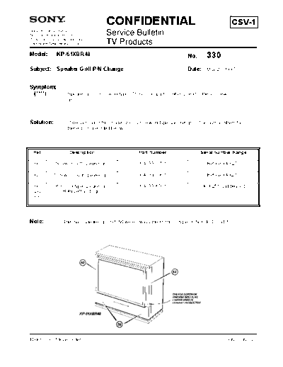 Sony TVP0330  Sony sony tv bulletins sony tv bulletins TVP0330.pdf