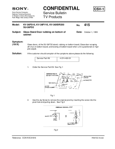 Sony TVP0415  Sony sony tv bulletins sony tv bulletins TVP0415.pdf