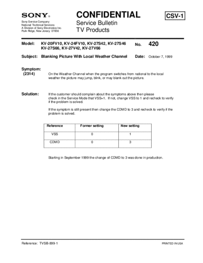 Sony TVP0420  Sony sony tv bulletins sony tv bulletins TVP0420.pdf