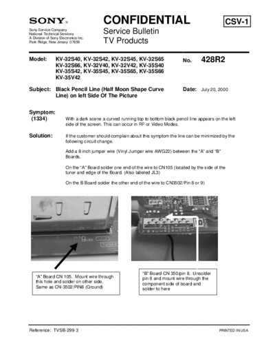 Sony TVP0428  Sony sony tv bulletins sony tv bulletins TVP0428.pdf