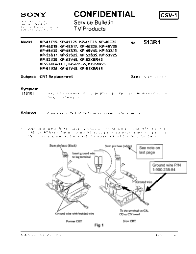 Sony TVP0513  Sony sony tv bulletins sony tv bulletins TVP0513.pdf