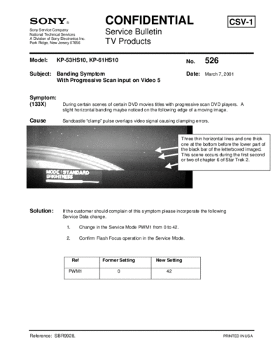 Sony TVP0526  Sony sony tv bulletins sony tv bulletins TVP0526.pdf