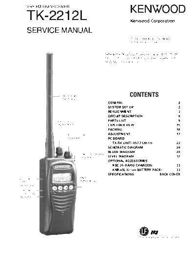 Kenwood TK-2212L B51-8785-00  Kenwood Radios TK-2212L_B51-8785-00.pdf