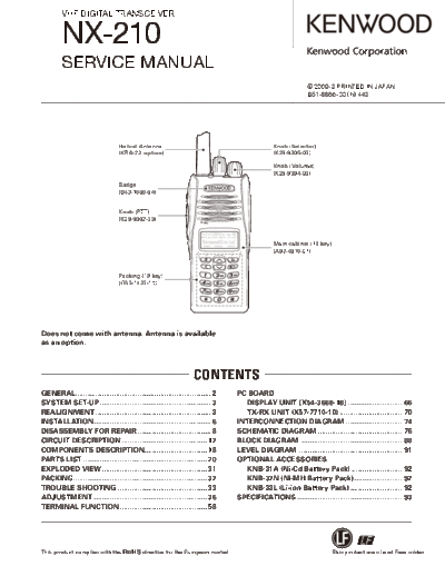 Kenwood NX-210 B51-8866-00  Kenwood Radios NX-210_B51-8866-00.pdf