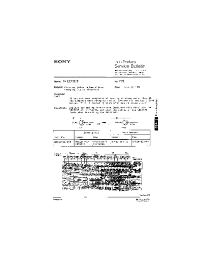 Sony HFP0113  Sony HiFi Service Bulletin HFP0113.PDF