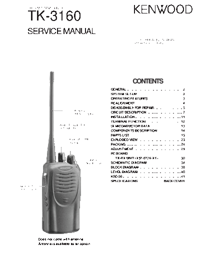 Kenwood TK-3160  Kenwood Radios TK-3160.pdf