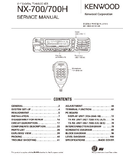 Kenwood NX-700H B51-8822-00  Kenwood Radios NX-700H_B51-8822-00.pdf
