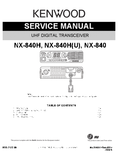 Kenwood NX-840H RA011 B5B-7127-00  Kenwood Radios NX-840H_RA011_B5B-7127-00.pdf