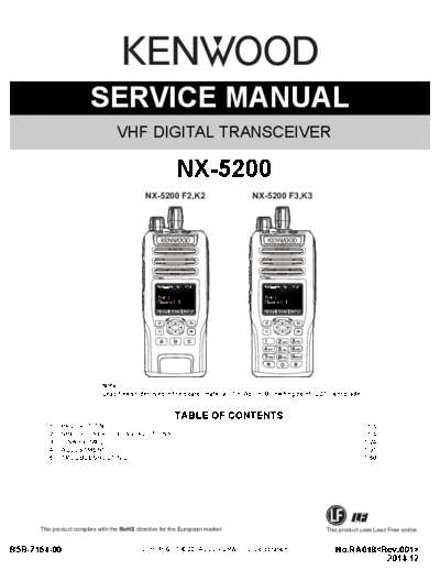 Kenwood NX-5200 RA018 B5B-7164-00  Kenwood Radios NX-5200_RA018_B5B-7164-00.pdf