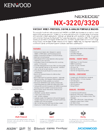 Kenwood NX-32203320Brochure-2019  Kenwood Radios NX-32203320Brochure-2019.pdf