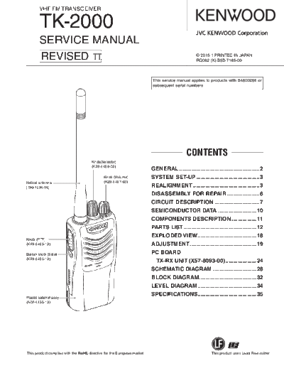 Kenwood TK-2000 RQ062 B5B-7185-00  Kenwood Radios TK-2000_RQ062_B5B-7185-00.pdf