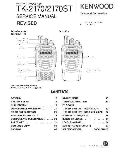 Kenwood TK-2170 2170ST B51-8720-10  Kenwood Radios TK-2170_2170ST_B51-8720-10.pdf