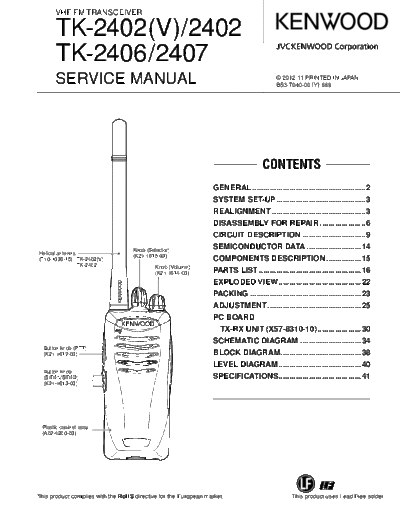 Kenwood TK-2402 TK-2402V B53-7040-00-copia-1  Kenwood Radios TK-2402_TK-2402V_B53-7040-00-copia-1.pdf