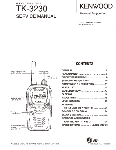 Kenwood TK-3230 B51-8792-00-1  Kenwood Radios TK-3230_B51-8792-00-1.pdf