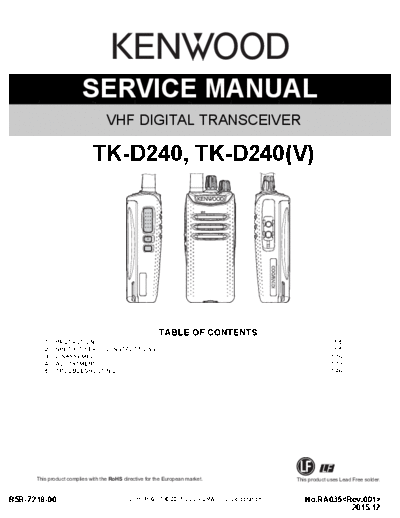 Kenwood TK-D240 RA035 B5B-7218-00-1  Kenwood Radios TK-D240_RA035_B5B-7218-00-1.pdf