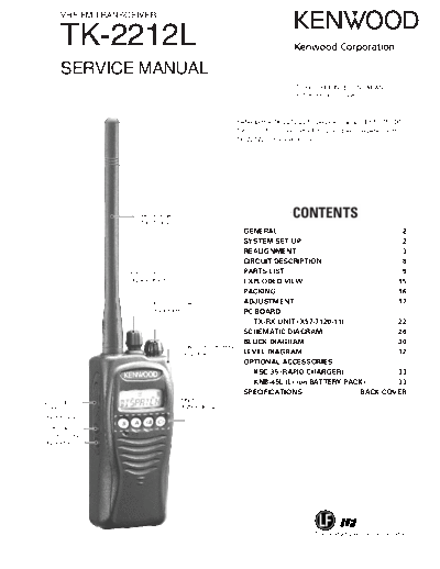 Kenwood tk2212L-service  Kenwood Radios tk2212L-service.pdf
