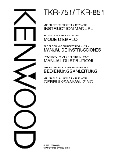 Kenwood TKR-751-851-E-B62-1774  Kenwood Radios TKR-751-851-E-B62-1774.pdf