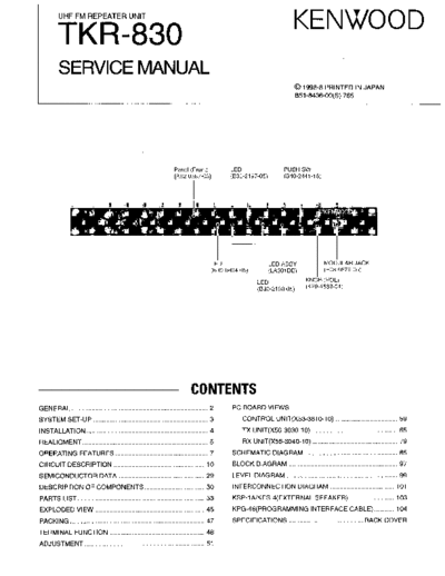 Kenwood TKR-830  Kenwood Radios TKR-830.pdf