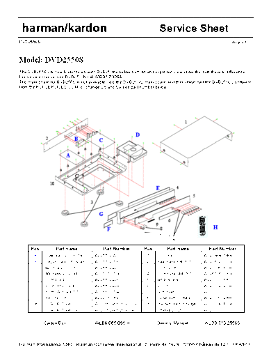Harman Kardon DVD-2550S  Harman Kardon DVD DVD-2550S DVD-2550S.pdf