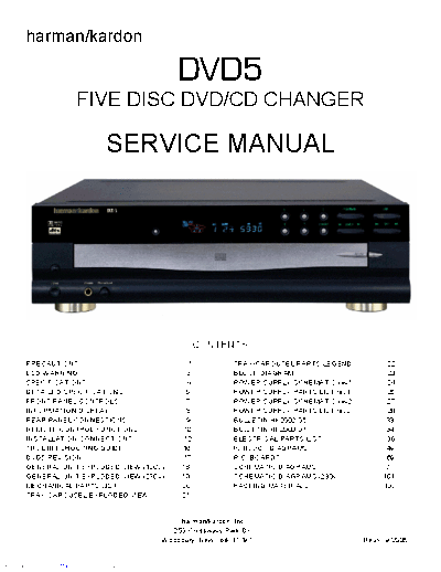 Harman Kardon DVD-5 Rev 3  Harman Kardon DVD DVD-5 DVD-5 Rev 3.pdf