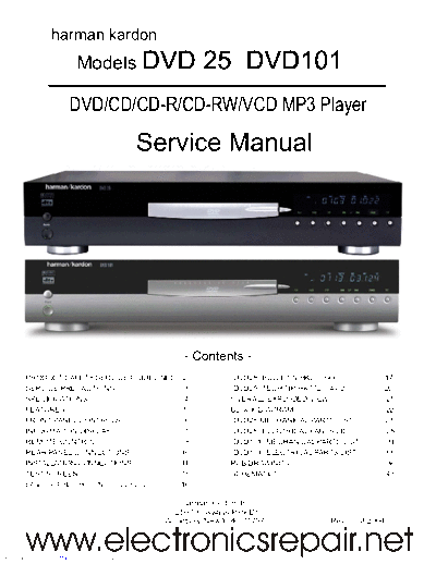 Harman Kardon DVD-25 & 101 Rev 0  Harman Kardon DVD DVD-25 & 101 DVD-25 & 101 Rev 0.pdf