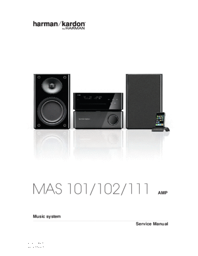 Harman Kardon MAS-101 & 102 & 111 Ver 1  Harman Kardon MAS MAS-101 & 102 & 111 MAS-101 & 102 & 111 Ver 1.pdf