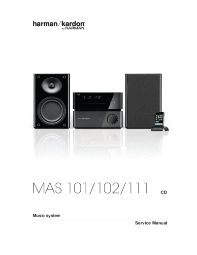 Harman Kardon MAS-101 & 102 & 111 Ver 2  Harman Kardon MAS MAS-101 & 102 & 111 MAS-101 & 102 & 111 Ver 2.pdf