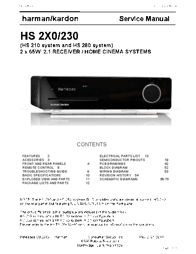 Harman Kardon HS-2X0 & 230 Rev 2  Harman Kardon HS HS-2X0 & 230 HS-2X0 & 230 Rev 2.pdf
