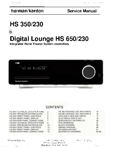 Harman Kardon HS-350 & 650 Rev 0  Harman Kardon HS HS-350 & 650 HS-350 & 650 Rev 0.pdf