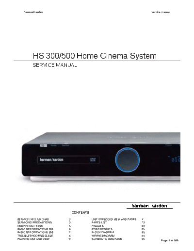 Harman Kardon HS-300 & 500  Harman Kardon HS HS-300 & 500 HS-300 & 500.pdf