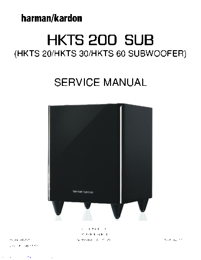 Harman Kardon HKTS-200SUB Rev 1  Harman Kardon HKTS HKTS-200SUB HKTS-200SUB Rev 1.pdf