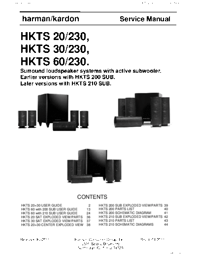 Harman Kardon HKTS-20 & 30 & 60 Rev 1  Harman Kardon HKTS HKTS-20 & 30 & 60 HKTS-20 & 30 & 60 Rev 1.pdf