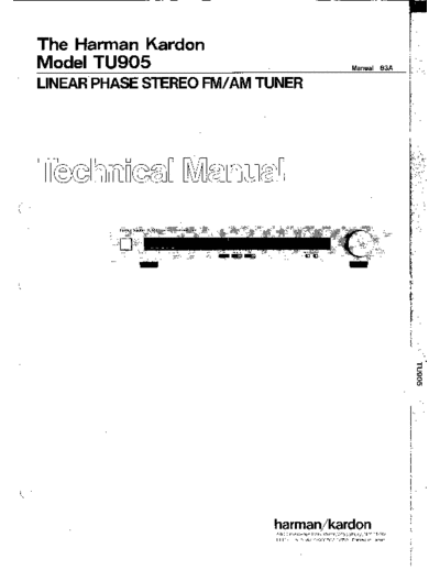 Harman Kardon TU-905  Harman Kardon TU TU-905 TU-905.pdf