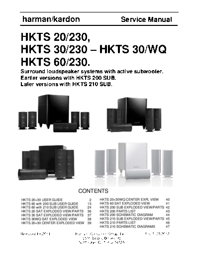 Harman Kardon HKTS-20 & 30 & 60 Rev 3  Harman Kardon HKTS HKTS-20 & 30 & 60 HKTS-20 & 30 & 60 Rev 3.pdf