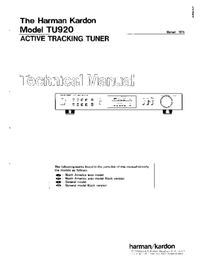 Harman Kardon TU-920  Harman Kardon TU TU-920 TU-920.pdf