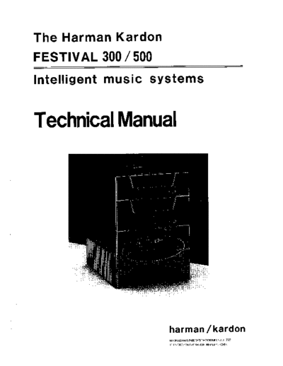 Harman Kardon Festival-300 & 500  Harman Kardon Festival Festival-300 & 500 Festival-300 & 500.pdf