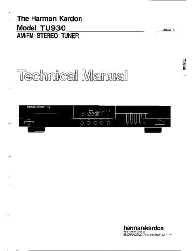 Harman Kardon TU-930  Harman Kardon TU TU-930 TU-930.pdf