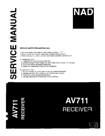 NAD AV-711  NAD AV AV-711 AV-711.pdf