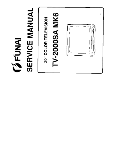 Funai TV-2000SA MK6  Funai TV TV-2000SA MK6 TV-2000SA MK6.PDF