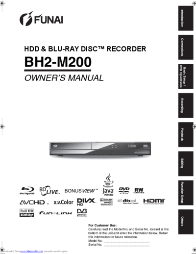 Funai BH2-M200   Funai BH BH2-M200 BH2-M200 .pdf