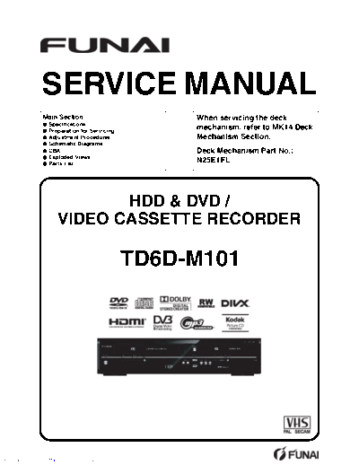 Funai TD-6D-M101  Funai TD TD-6D-M101 TD-6D-M101.pdf